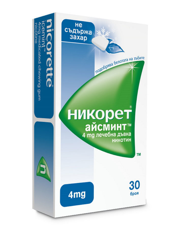 НИКОРЕТ Айсминт 4 мг дъвка*30