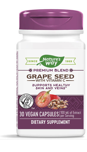Снимка на Гроздово семе с Витамин С х 30 капсули