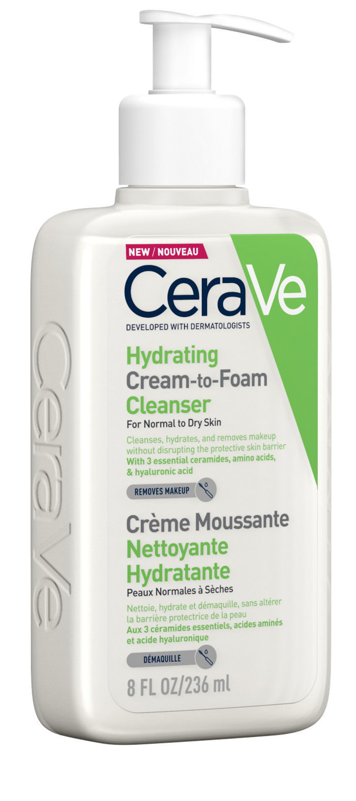ХИДРАТИРАЩА ИЗМИВАЩА КРЕМ ПЯНА 236 мл CeraVe