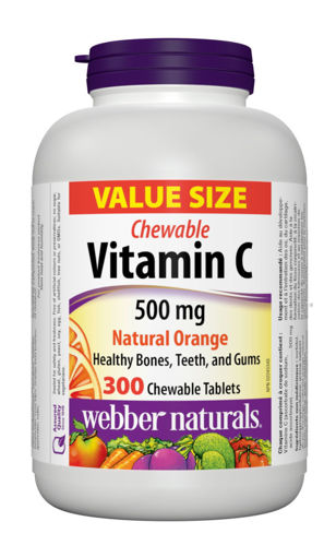 Снимка на Витамин C 500 мг,300 дъвчащи таблетки WEBBER NATURALS