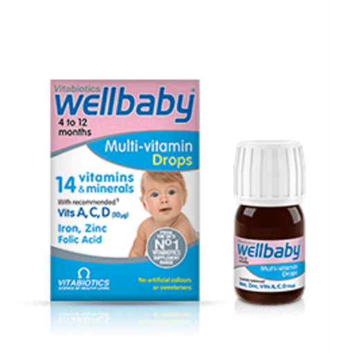 Снимка на УЕЛБЕЙБИ Мултивитамини за бебета капки*30 мл