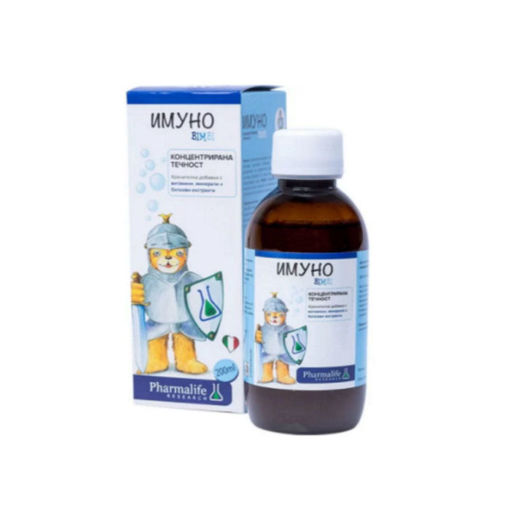 Imuno Bimbi е имуностимулатор за деца с витамини, минерали и билкови екстракти.