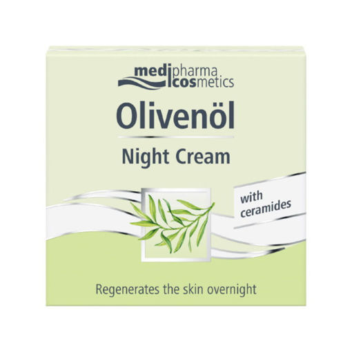Olivenol Night cream нормализира състоянието на епидермиса, прониква дълбоко в тъканите и регулира секрецията на себум.