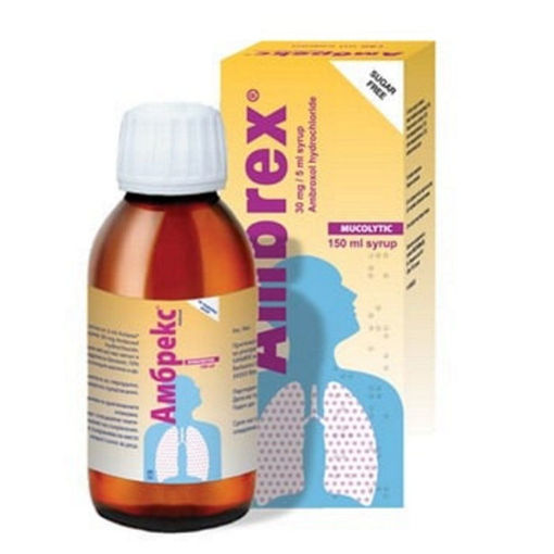 Амбрекс® сироп съдържа амброксолов хидрохлорид, който втечнява бронхиалния секрет, улеснява отделянето му и облекчава изкашлянето.