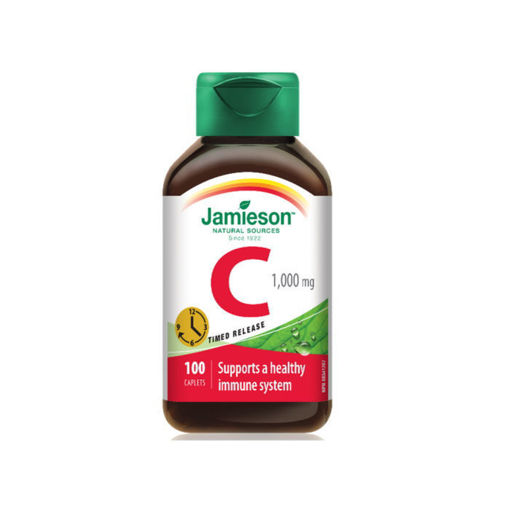Витамин Ц с удължено освобождаване на канадската фирма Jamieson е подходящ при настинка, за засилване на имунитета, при чупливи капиляри и анемии с недостиг на желязо.