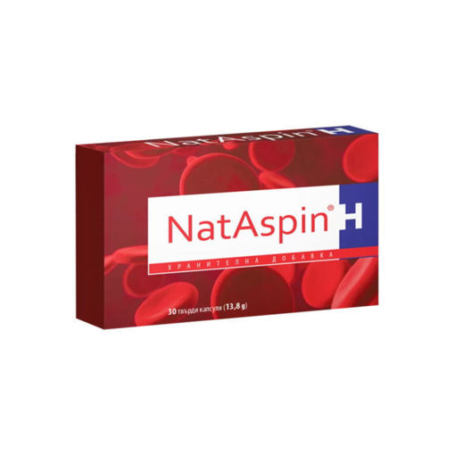 NatAspin H капсули са предназначени при случаи на циркулаторни нарушения или повишен риск от тромбоза. Продуктът съдържа ензима nattokinase, който влияе положително върху кръвообращението и кръвосъсирването и помага да се намали вероятността от образуване на тромб. Nattokinase е естествена алтернатива на аспирина и неговите аналози.