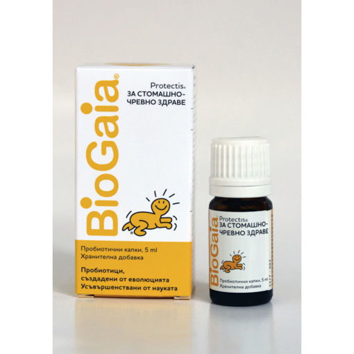 BioGaia® Protectis пробиотични капки представлява иновативен пробиотик, под формата на капки, който допринася за поддържането на балансирана чревна микрофлора, висок имунитет и добро здраве на бебета (включително новородени) и малки деца.