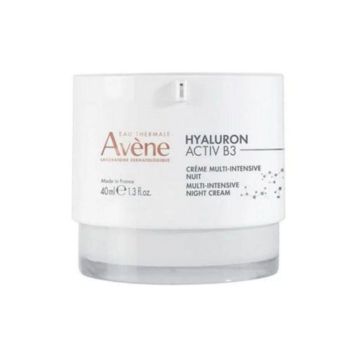 Avène Hyaluron Activ B3 Muti-Intensive Night Cream е нощен крем за лице, който се бори срещу признаците на стареене и бръчките.