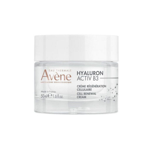 Avène Hyaluron Activ B3 Cell Renewal Cream е регенериращ крем за лице, който се бори срещу стареенето на кожата и бръчките. Подходящ за всеки тип кожа, дори чувствителна. Авен Хиалурон Актив Б3 Регенериращ крем за лице съдържа 92% съставки от естествен произход.
