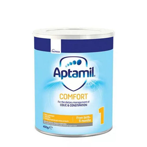Aptamil Comfort 1  е мляко за кърмачета с леки храносмилателни смущения. Aptamil® Comfort 1 за кърмачета, от раждането до 6- месечна възраст.За диетотерапия при КОЛИКИ и ЗАПЕК.Тази храна трябва да се използва само под медицинско наблюдение