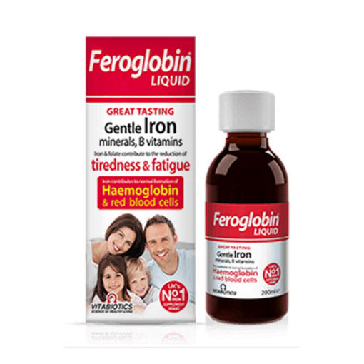 Feroglobin-B12 е хранителна добавка под формата на сладък сироп с вкус на мед и портокал, която допринася за набавяне на оптимално количество желязо в организма. Тя представлява органична форма на железен цитрат с подобрена абсорбция, което я прави нежна към стомаха. Съдържа витамини и микроелементи, които подпомагат усвояването му.