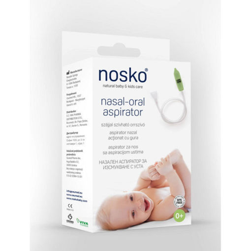 Nosko Аспиратор за нос за изсмукване с уста е медицинско изделие, което се използва за отстраняване на секретите, които са се събрали в носа на вашето бебе или дете, като по този начин спомага за облекчаване на неговото дишане, избягвайки възможни усложнения.