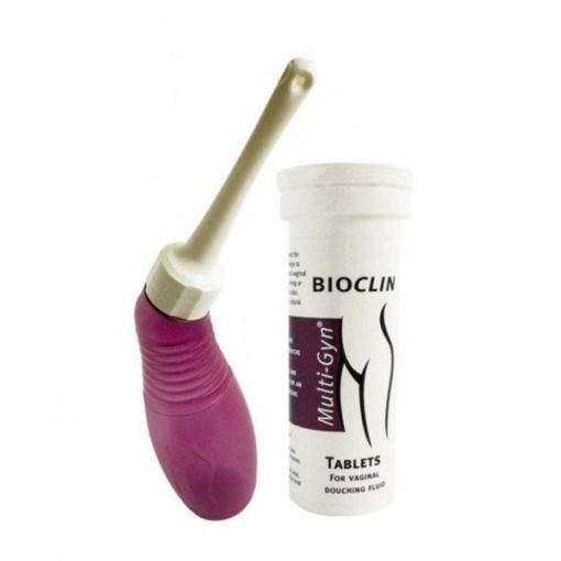 БиоКлин Мулти-Гин таблетки се използват за поддържане на вагинална хигиена. Съдържат съставки, които поддържат растежа на лактобацилите, а екстрактът от Алое оптимизира състоянието на тъканите. В комбинация с Multi-Gyn Вагинален душ, ефервесцентните таблетки осигуряват оптимална интимна хигиена, профилактика на вагинални инфекции и облекчаване на оплаквания като сърбеж, възпаление, парене, секреция и/или неприятна миризма.