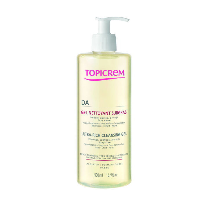 ТОПИКРЕМ DA Protect Ultra–Rich Cleansing Gel почистващ гел за лице и тяло*500 мл