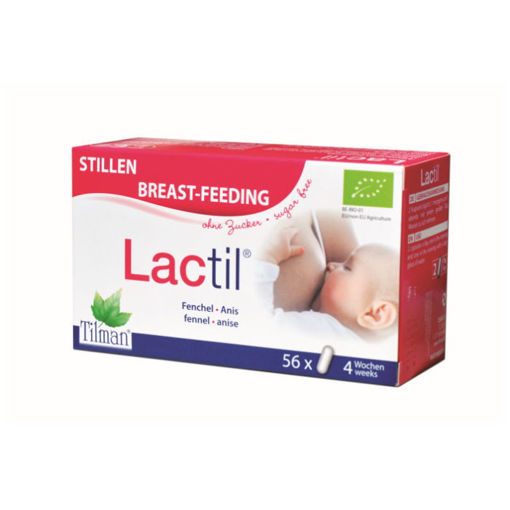 Lactil капсули улеснява кърменето чрез стимулиране действието на естрогените и пролактина, които имат съществено значение за продукцията на майчино мляко. Лактил стимулира сукането на кърмачето и придава приятен вкус на майчиното мляко. Подпомага доброто храносмилане на кърмачето и намалява подуването и образуването на газове в храносмилателния тракт. Всичко това е благодарение на съставките от анасон и копър, които съдържат Анетол.