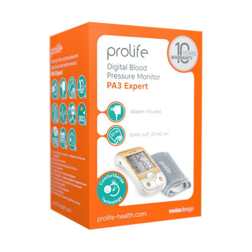 Prolife модел PA3 Expert е електронен автоматичен апарат за прецизно измерване на кръвното налягане и за откриване на нарушения в сърдечния ритъм.