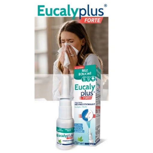 Eucalyplus съдържа хипертонична вода с ароматни масла от евкалипт , лайка и мирта . Недразнещата формула на Eucalyplus може да се използва редовно, напълно безопасно. Този спрей за нос е идеален за прочистване на носа, за почистване на носа и за нежна хидратация на носните кухини.