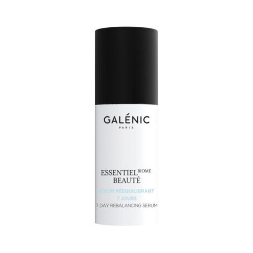 Galenic Essentiale biome ребалансиращ серум след период на стрес 7 дни, който използва науката за микробиома, за да облекчи кожния дисбаланс, предизвикан от състояния на стрес. Този серум спомага за възвръщане на  баланса на кожата, успокоява я и укрепва  защитната й  бариера.