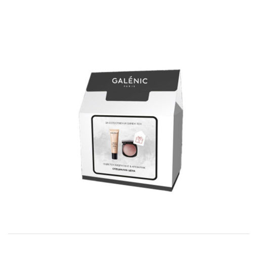 GALENIC BOX Teint Lumiere тъмна кожа - хидратира, озарява тена на кожата и дарява лицето с естествено сияние + Teint Lumiere крем руж - кремообразен руж с розов финиш, който придава цвят и форма на скулите, за естествен и свеж дълготраен ефект.