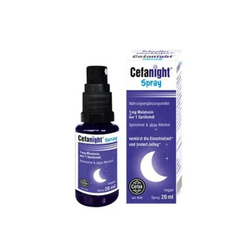 Цефанайт е липозомен спрей, без алкохол, който доставя 1 mg мелатонин само с 1 впръскване на ден. Мелатонинът допринася за съкращаване на времето за заспиване и за по-лесната адаптация на организма след пътуване със смяна на часовите зони.