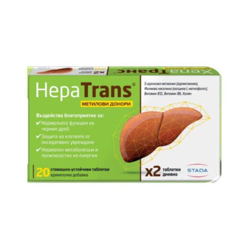 Снимка на ХепаТранс метилови донори таблетки*20
