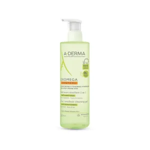 A-DERMA Exomega Control Емолиентен почистващ гел 2 в 1 срещу разчесване*500 мл