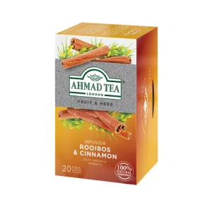 AHMAD TEA Чай ройбос и канела филтър пакетче*20