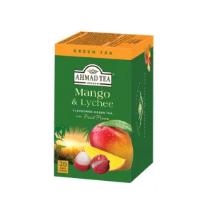  AHMAD TEA Зелен чай с манго иличи филтър пакетче*20