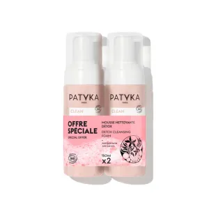 Patyka Clean ДУО Почистваща детокс пяна 2*150 мл