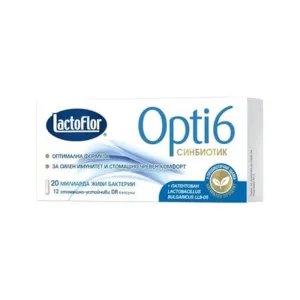 ЛАКТОФЛОР ОПТИ 6 Синбиотик капсули*12
