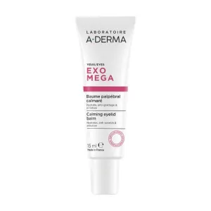 A-DERMA Exomega Успокояващ околоочен балсам при реактивни клепачи*15 мл