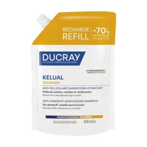 DUCRAY KELUAL Squanorm Хидратиращ шампоан против сух пърхот*400 мл REFILL