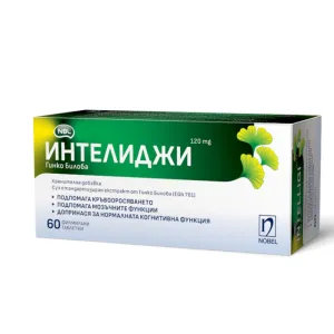Интелиджи гинко билоба 120 мг таблетки*60